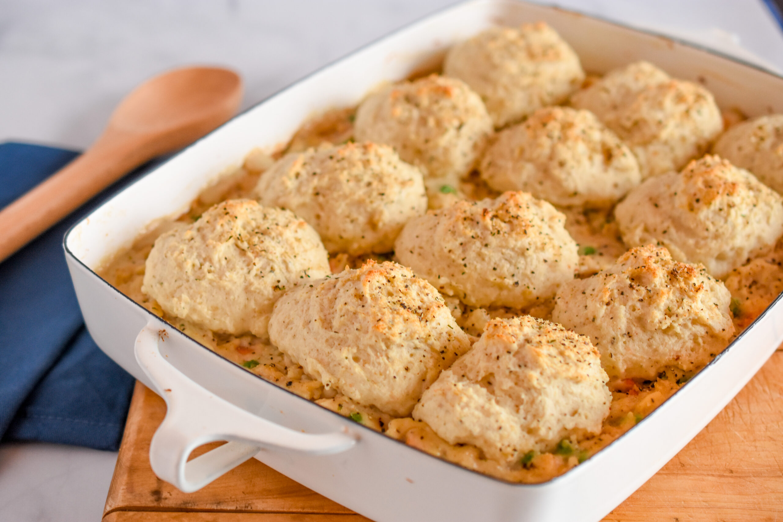 Tone’s Biscuit Topped Chicken Pot Pie Recipe