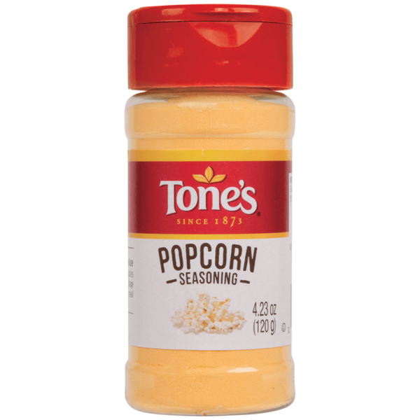 Indulge in delicious popcorn flavor seasonings from Tone's. Elevate your movie nights with flavorful and irresistible blends - Tones Popcorn Seasoning!