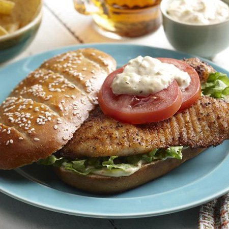 Cajun Fish Sandwiches