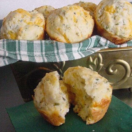 Cheesy Chive Muffins