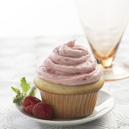 Double Raspberry Cream Filled Cupcakes