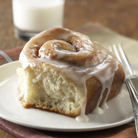 Frosted Cinnamon Rolls with Mashed Potatoes Recipe