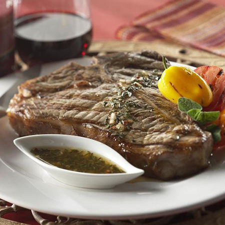 Grilled Steak with Chimichurri